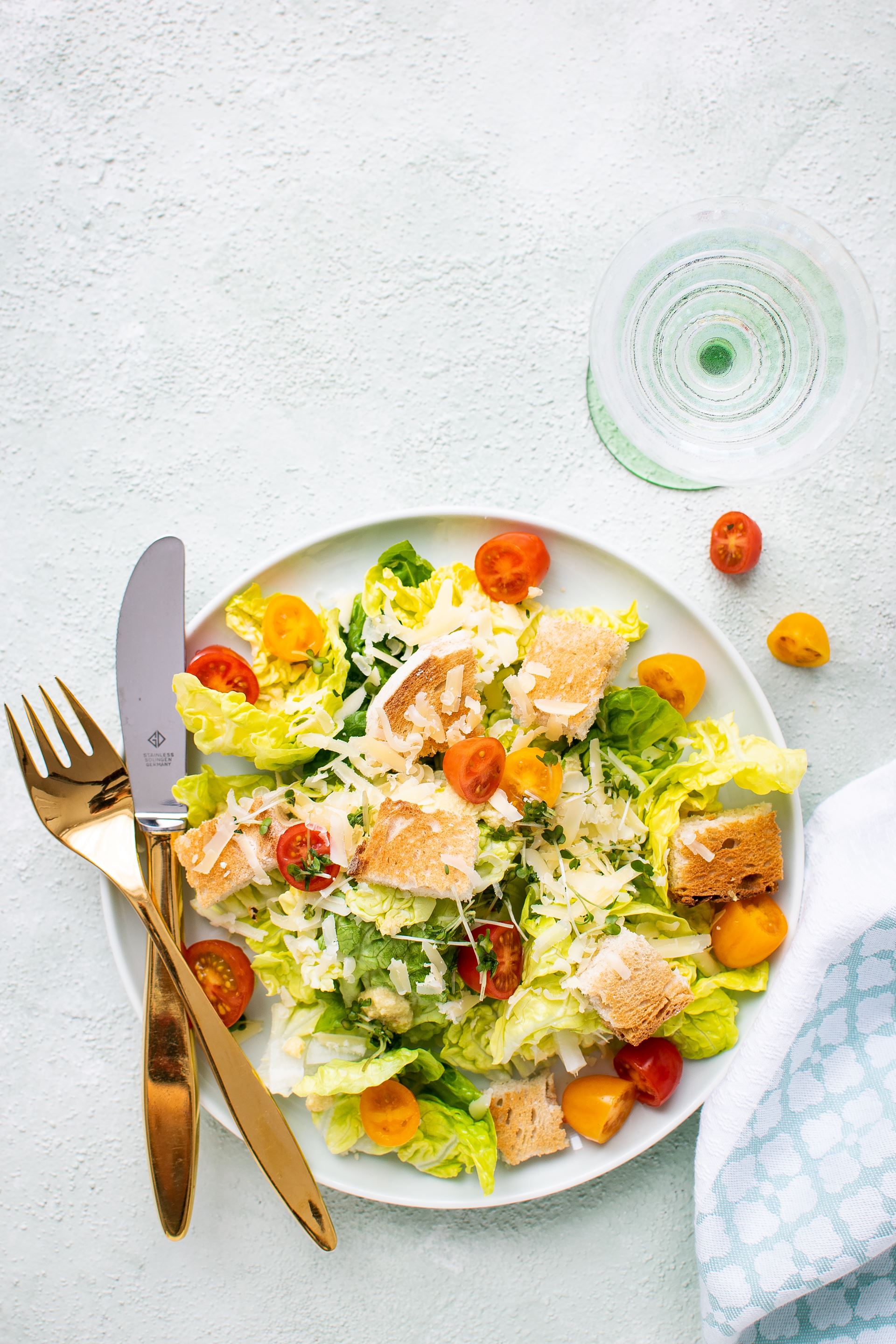 a plate of food on a table